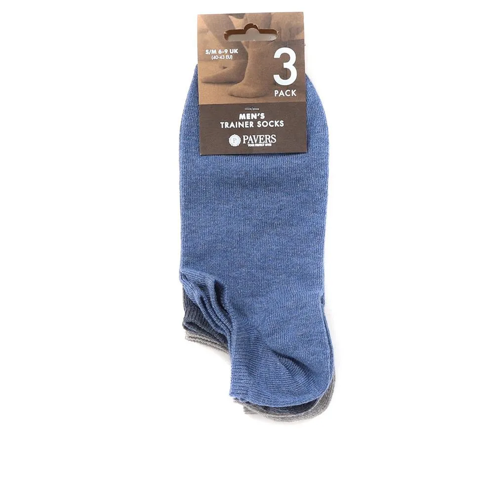 3-Pack No Show Ankle Socks - ASENA37003 / 324 031
