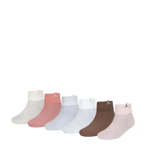 6 Pack Small Fold Over Ankle Sock