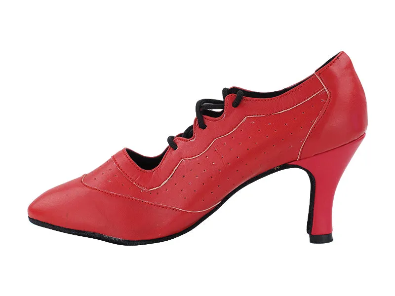 6823LEDSS Red Leathe & Red Leather Trim