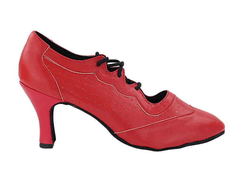 6823LEDSS Red Leathe & Red Leather Trim