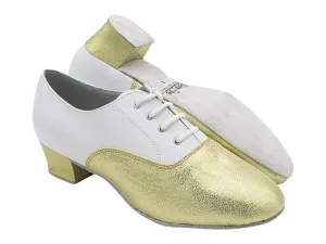 915108 21 Gold Glitter Satin_F_H_18 White Leather_B