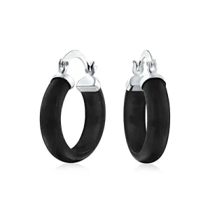 925 Sterling Silver Jade Earring