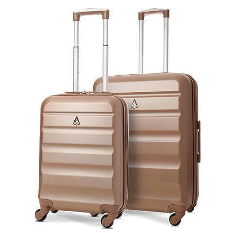 Aerolite Lightweight Hard Shell Suitcase Luggage Set (Cabin   Large)