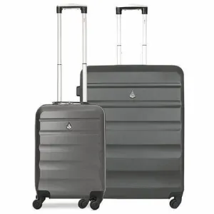 Aerolite Lightweight Hard Shell Suitcase Luggage Set (Cabin   Large)