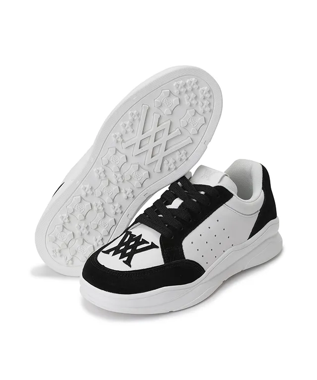 ANEW Golf: Men's PUNCHING SHOES - Black/White
