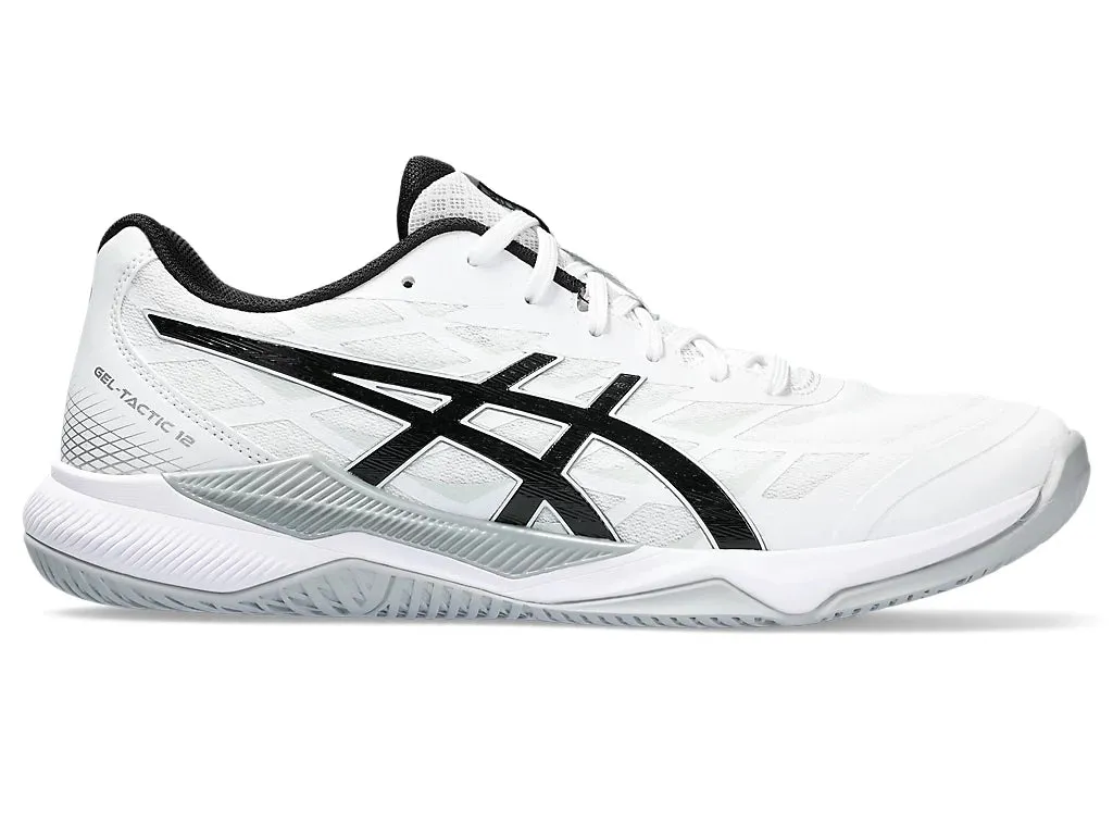 Asics Men's GEL-TACTIC 12 Indoor Shoes in White/Black