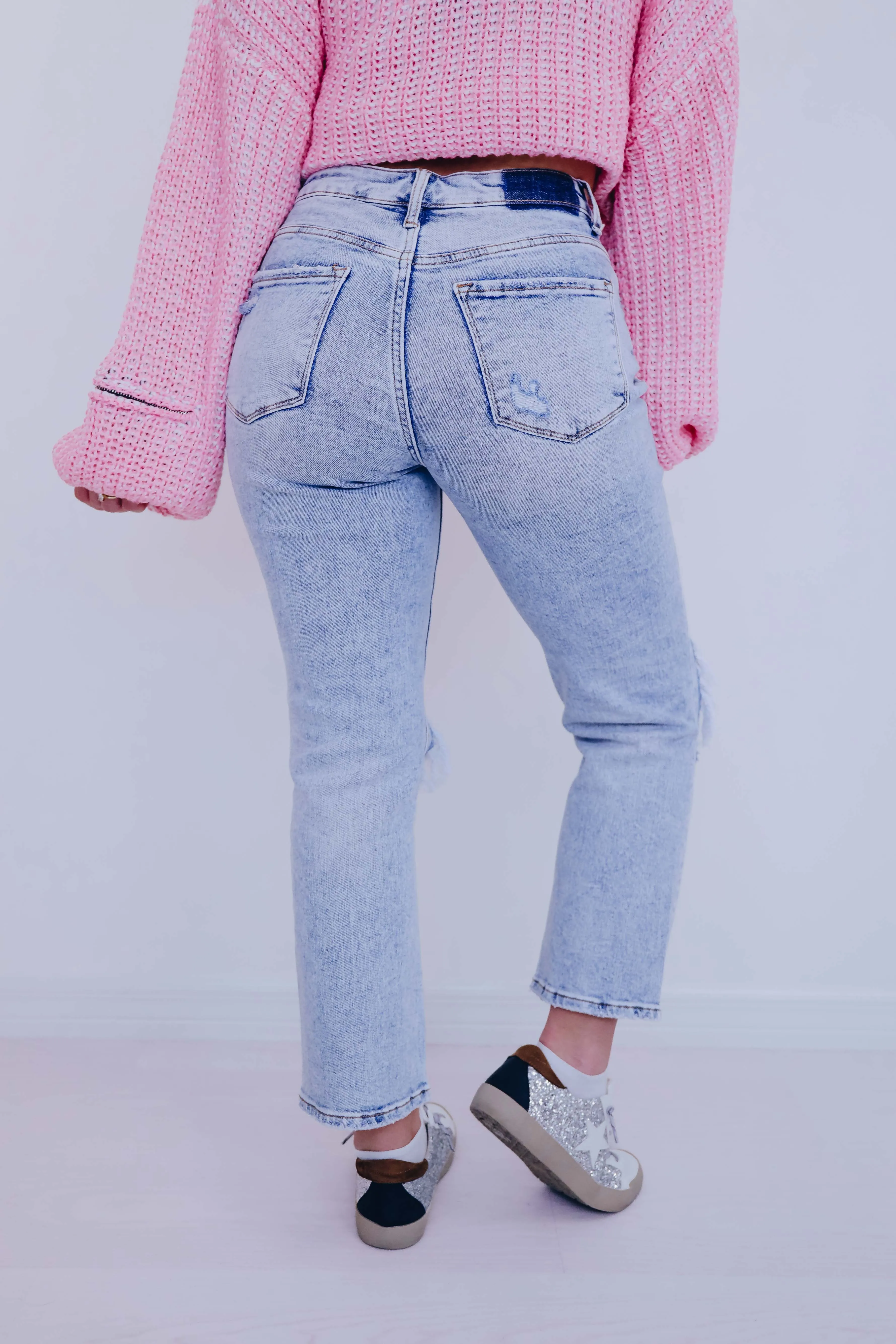 Autumn Acid Washed Distressed Jeans