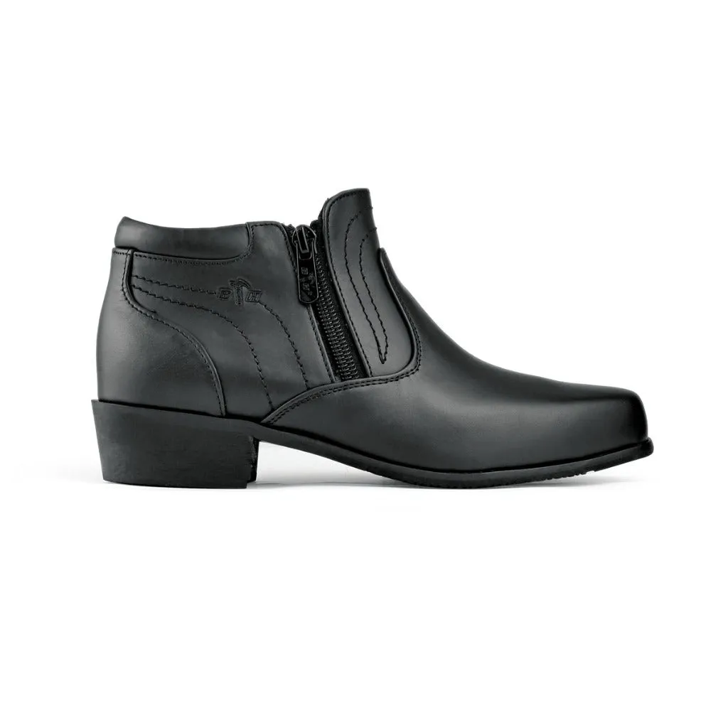 Black Hammer Women Formal Mid Cut with Double Zip Shoes BH3854-YM