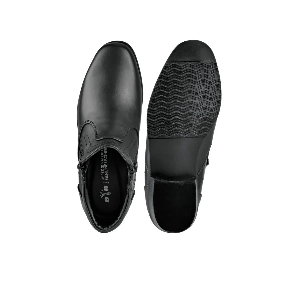 Black Hammer Women Formal Mid Cut with Double Zip Shoes BH3854-YM