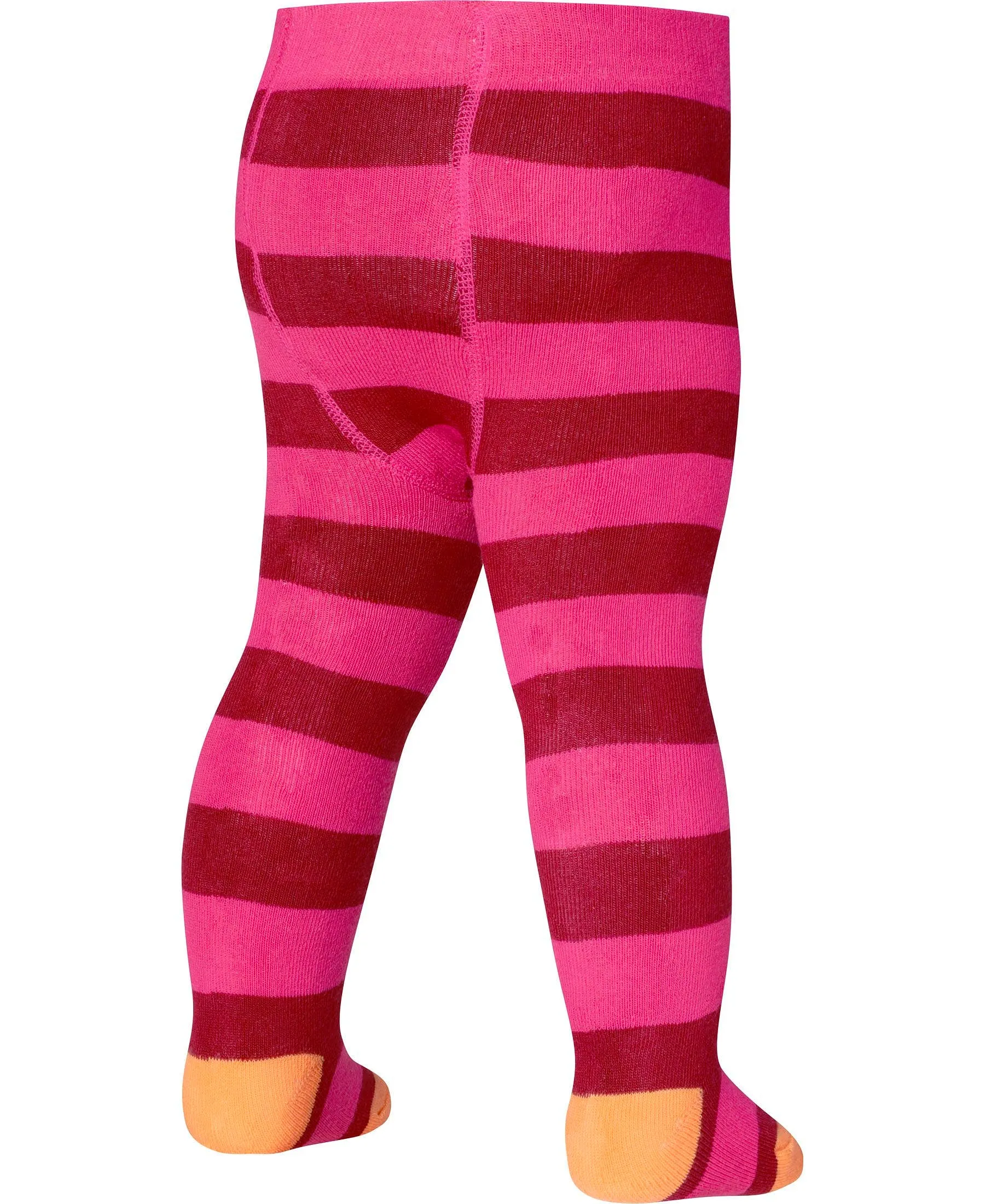 Block striped thermal tights Pink