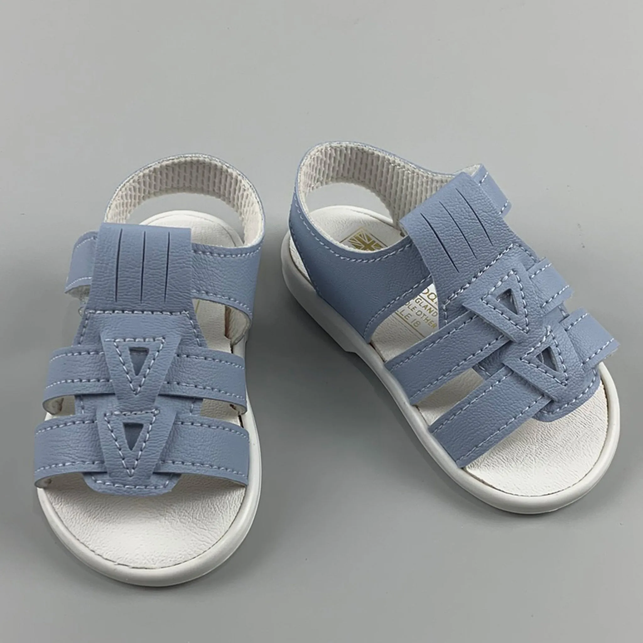 Blue Sandals -  Baby  Boy- Hard Sole  First Walkers