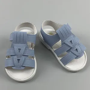 Blue Sandals -  Baby  Boy- Hard Sole  First Walkers