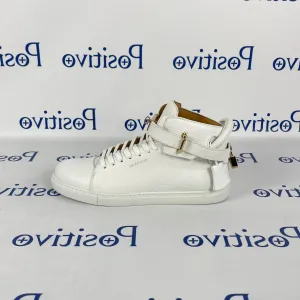 Buscemi 100MM Alce White Leather Sneakers