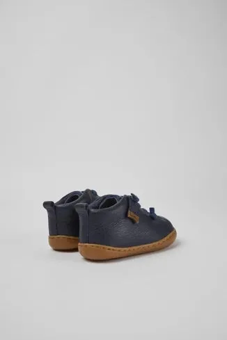 Camper Peu Cami - Navy Leather First Walker Shoe