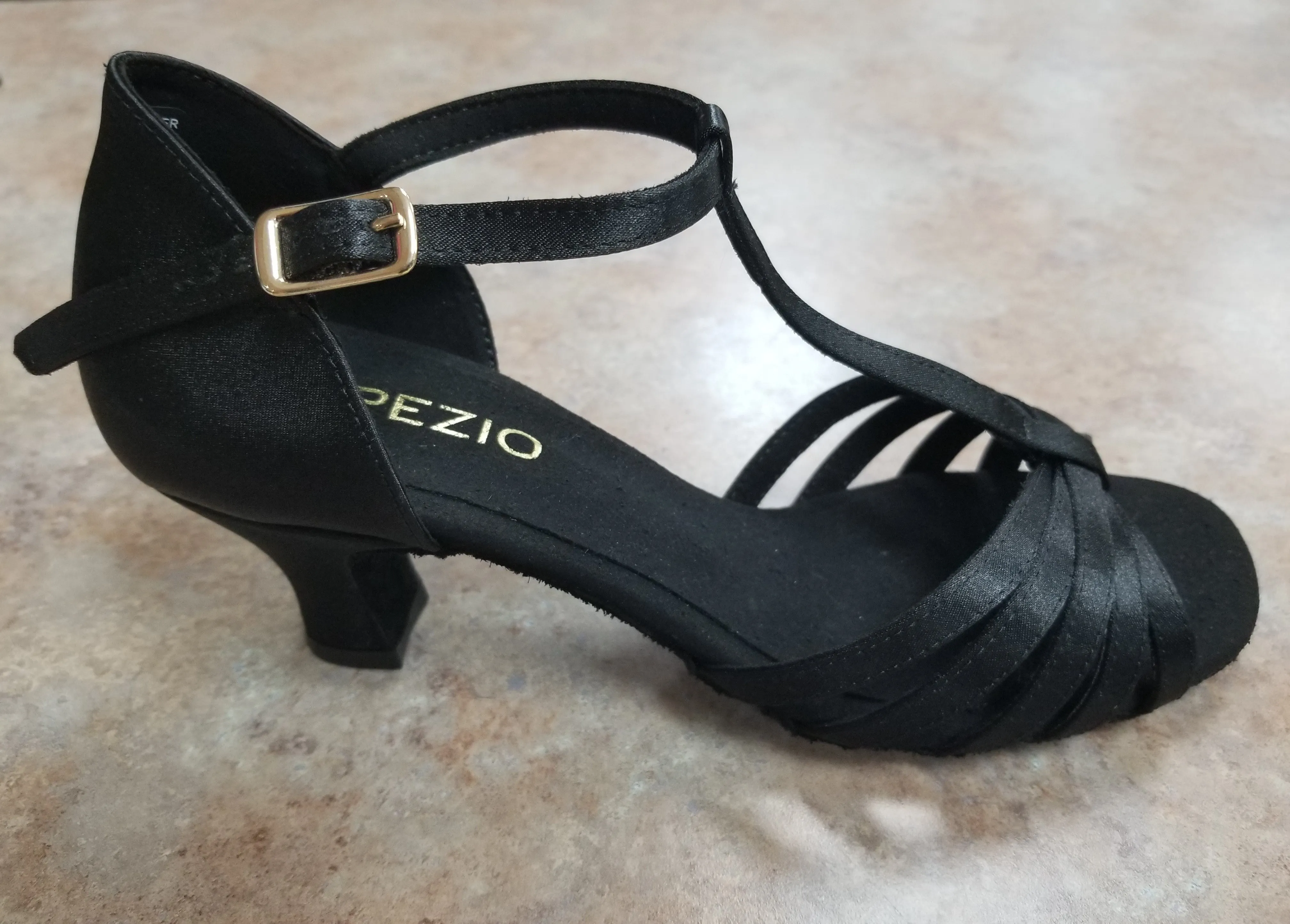 Capezio Sara 2" Ballroom in Black & Cinnamon