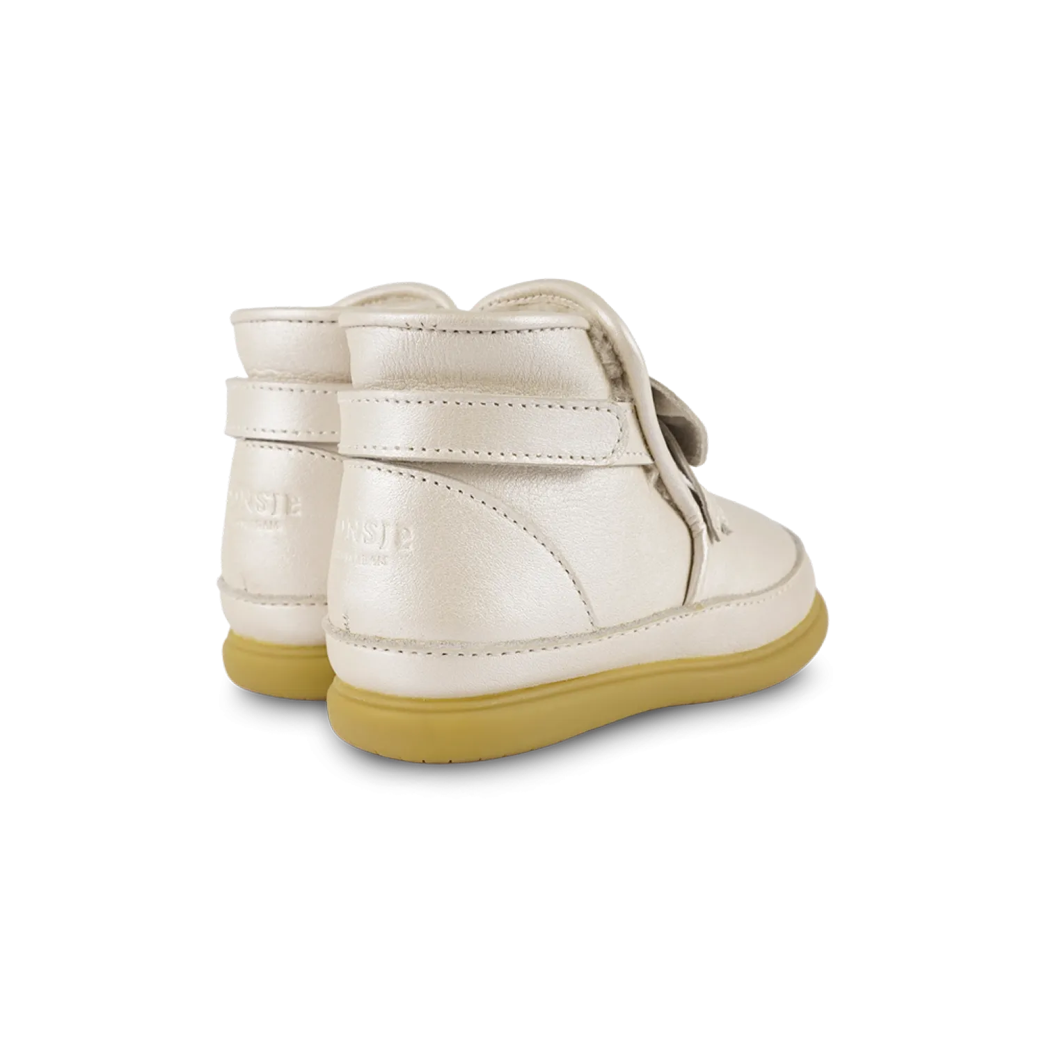 Cemilla Shoes | Off White Metallic Leather