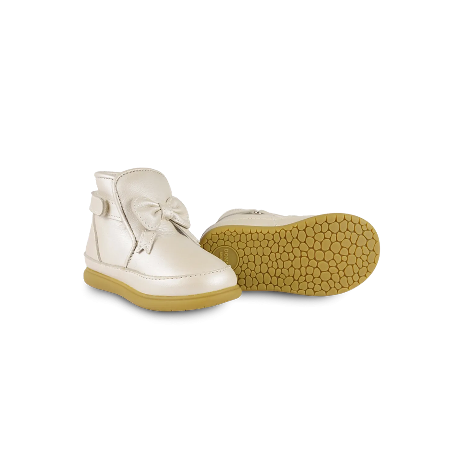 Cemilla Shoes | Off White Metallic Leather