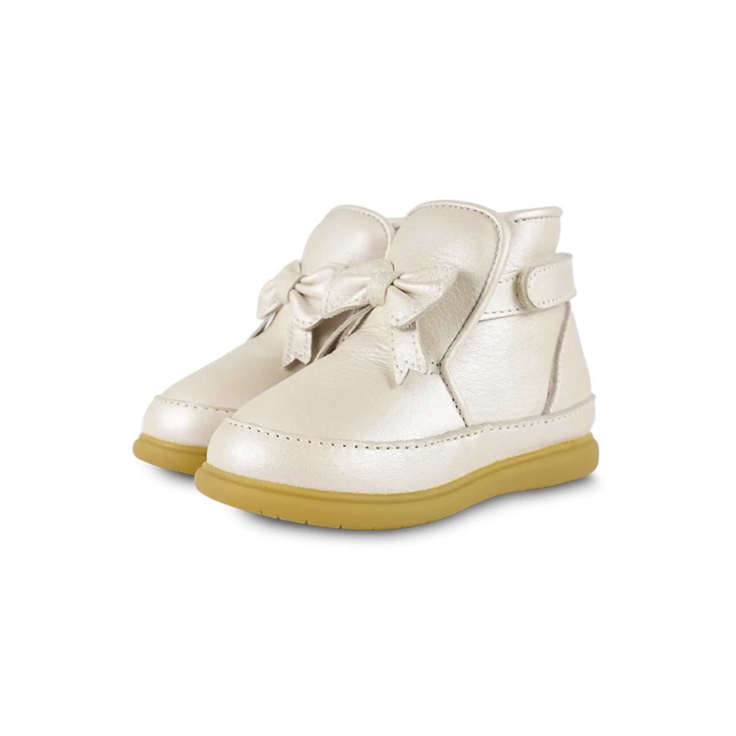 Cemilla Shoes | Off White Metallic Leather