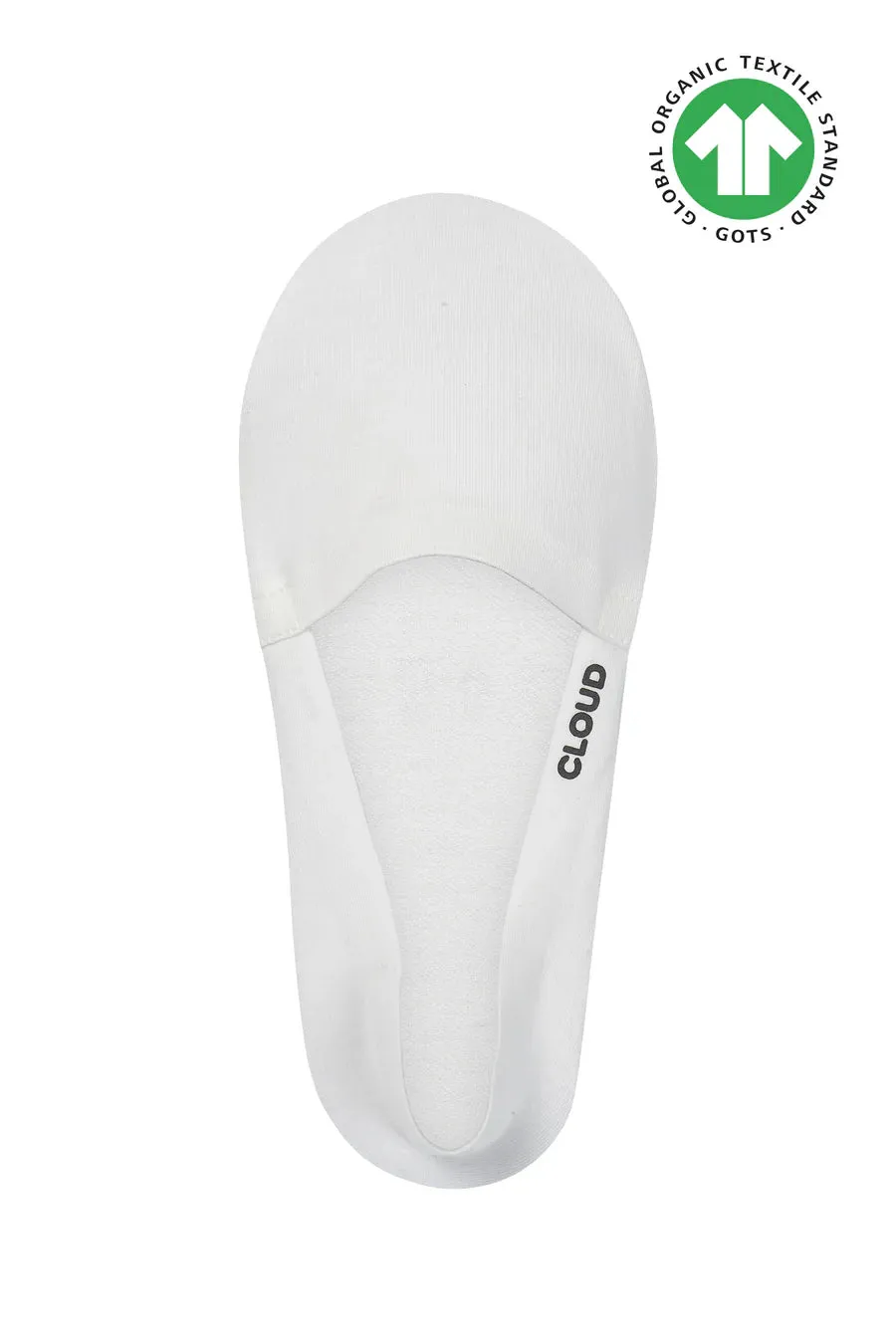 Cloud - Organic Terry No Show Socks (Organic White)