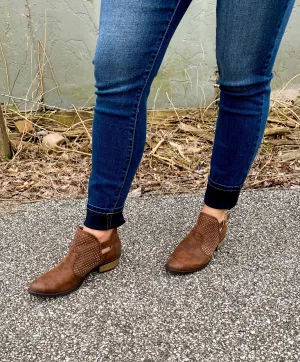 Cognac Bootie