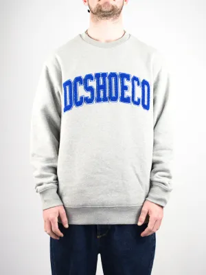 Dc Shoes - Varisty Crew Neck Sweatshirt - Heather Grey LAST ONE L