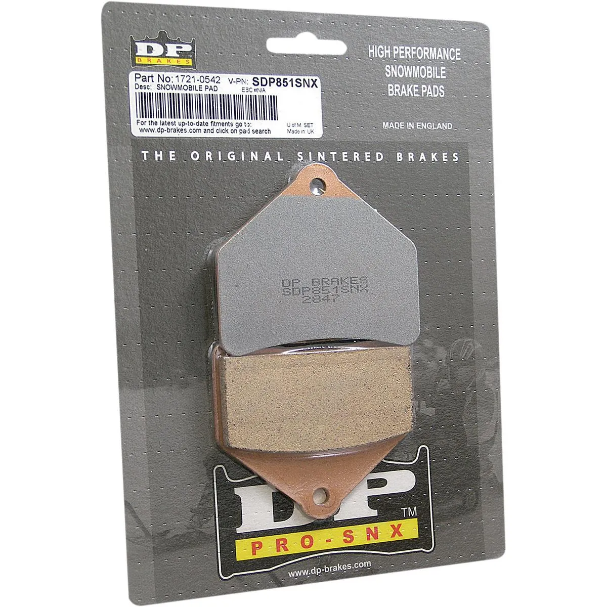 DP Brakes SNX High Friction HH  Snowmobile Pads 1721-2446