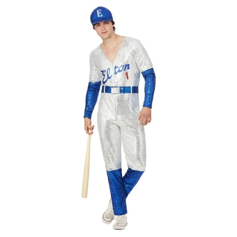 Elton John Deluxe Sequin Baseball Costume