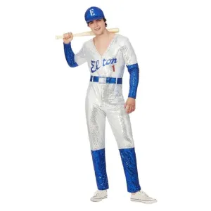Elton John Deluxe Sequin Baseball Costume