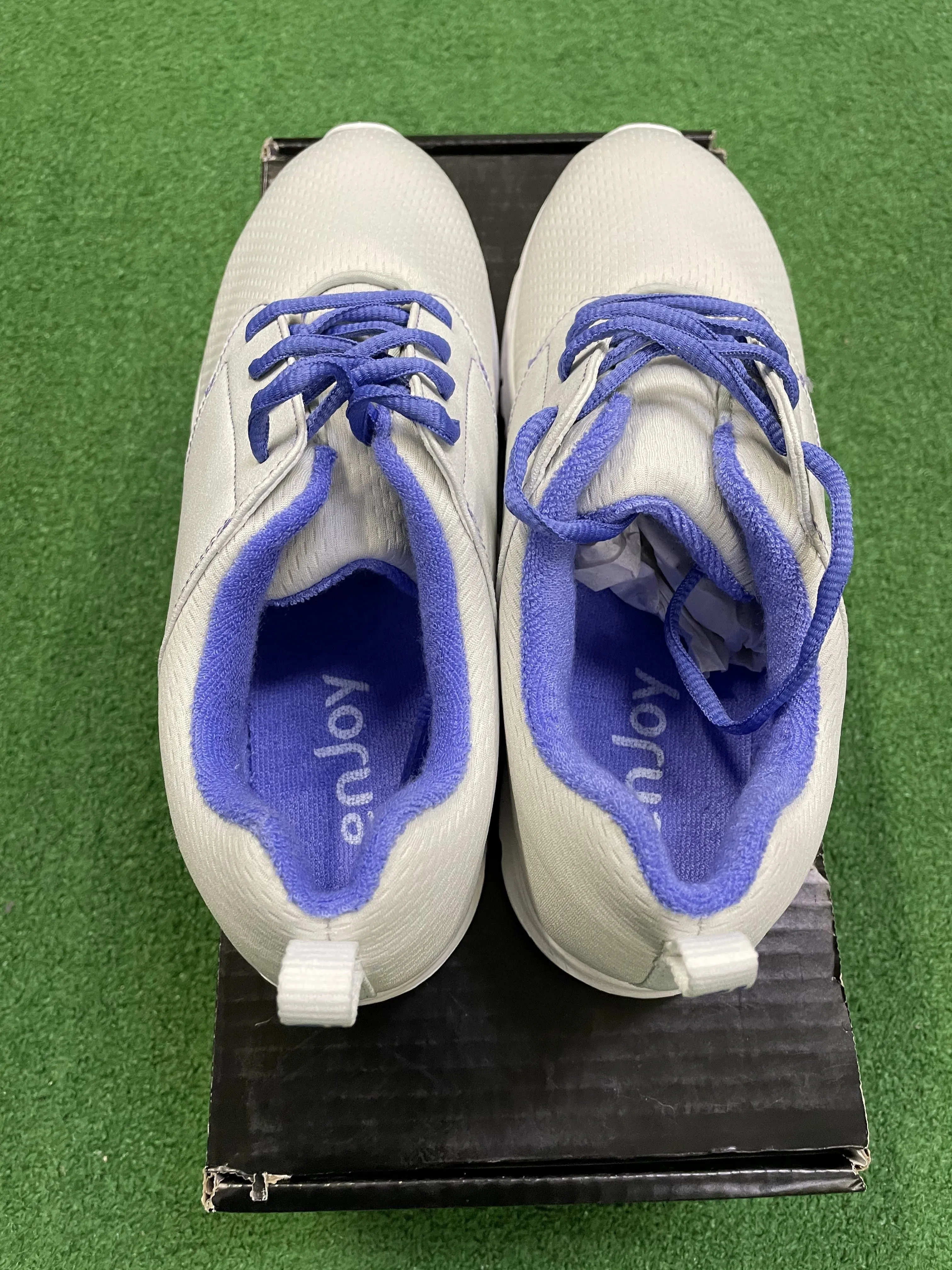 EX Shop Display Footjoy Ladies enJoy Golf Shoes 95708K / Light Grey / Size UK 6.5