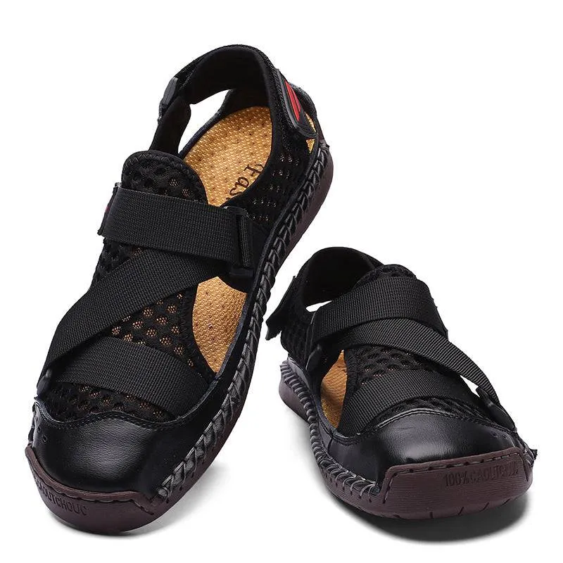 Fanyil Men's Casual Beach Breathable Plus Size Sandals
