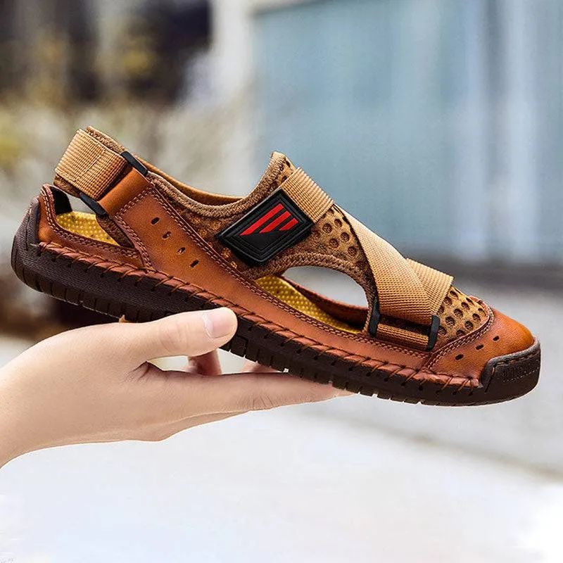 Fanyil Men's Casual Beach Breathable Plus Size Sandals