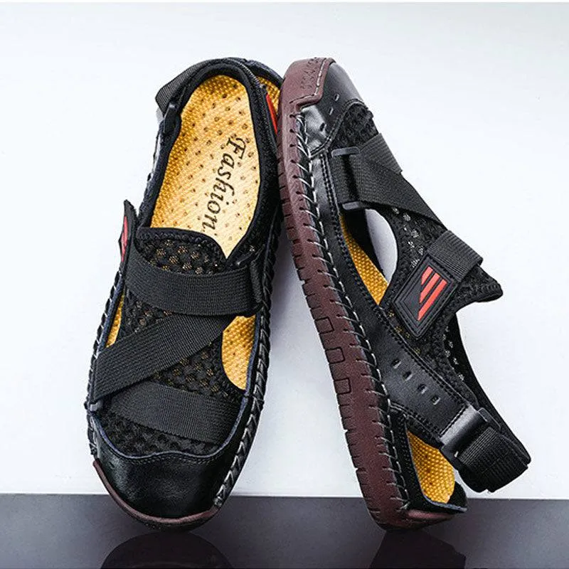 Fanyil Men's Casual Beach Breathable Plus Size Sandals