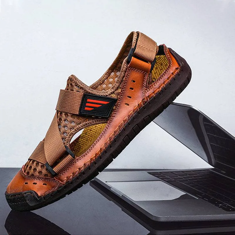 Fanyil Men's Casual Beach Breathable Plus Size Sandals