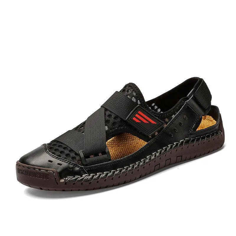 Fanyil Men's Casual Beach Breathable Plus Size Sandals
