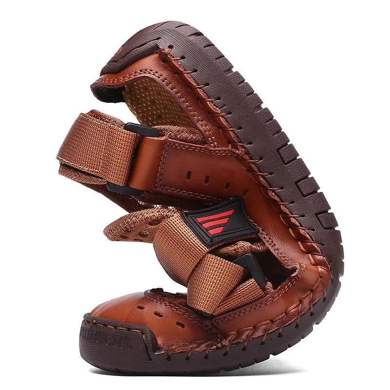 Fanyil Men's Casual Beach Breathable Plus Size Sandals