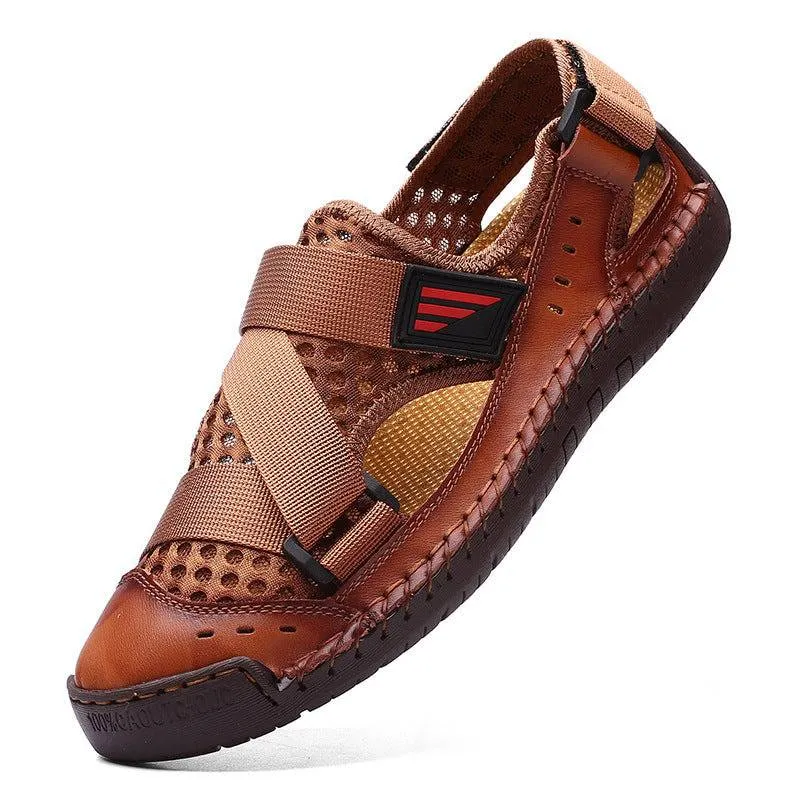 Fanyil Men's Casual Beach Breathable Plus Size Sandals