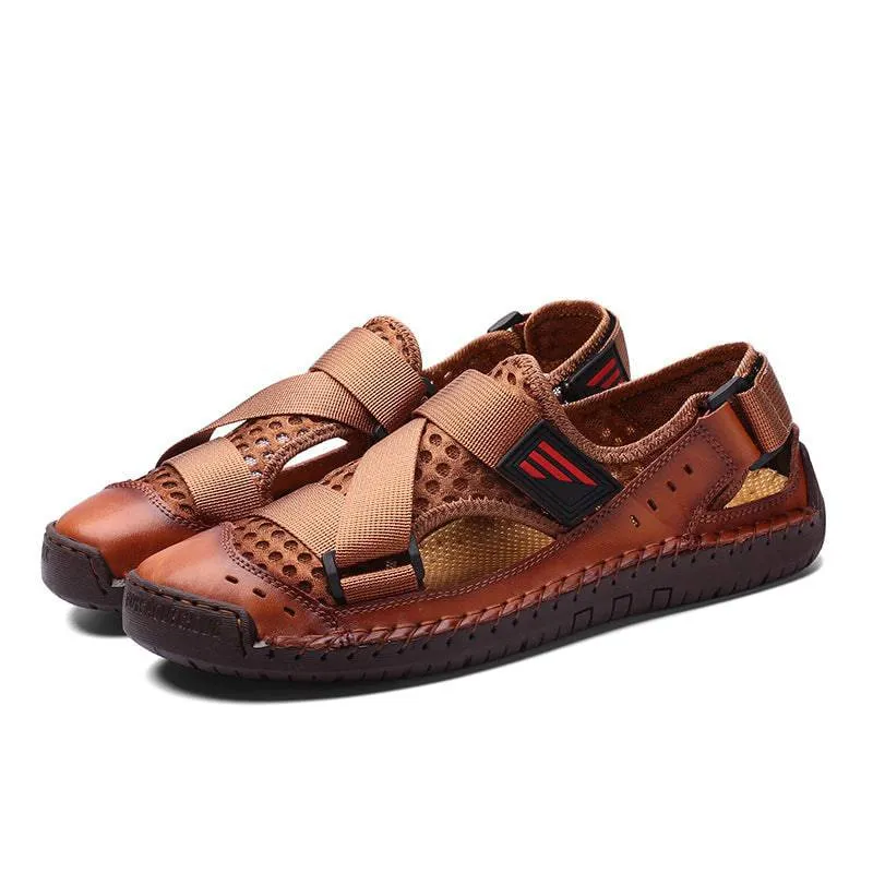 Fanyil Men's Casual Beach Breathable Plus Size Sandals