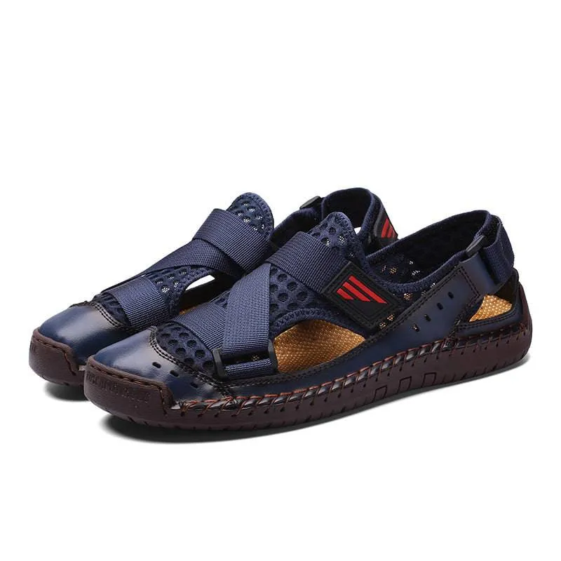 Fanyil Men's Casual Beach Breathable Plus Size Sandals