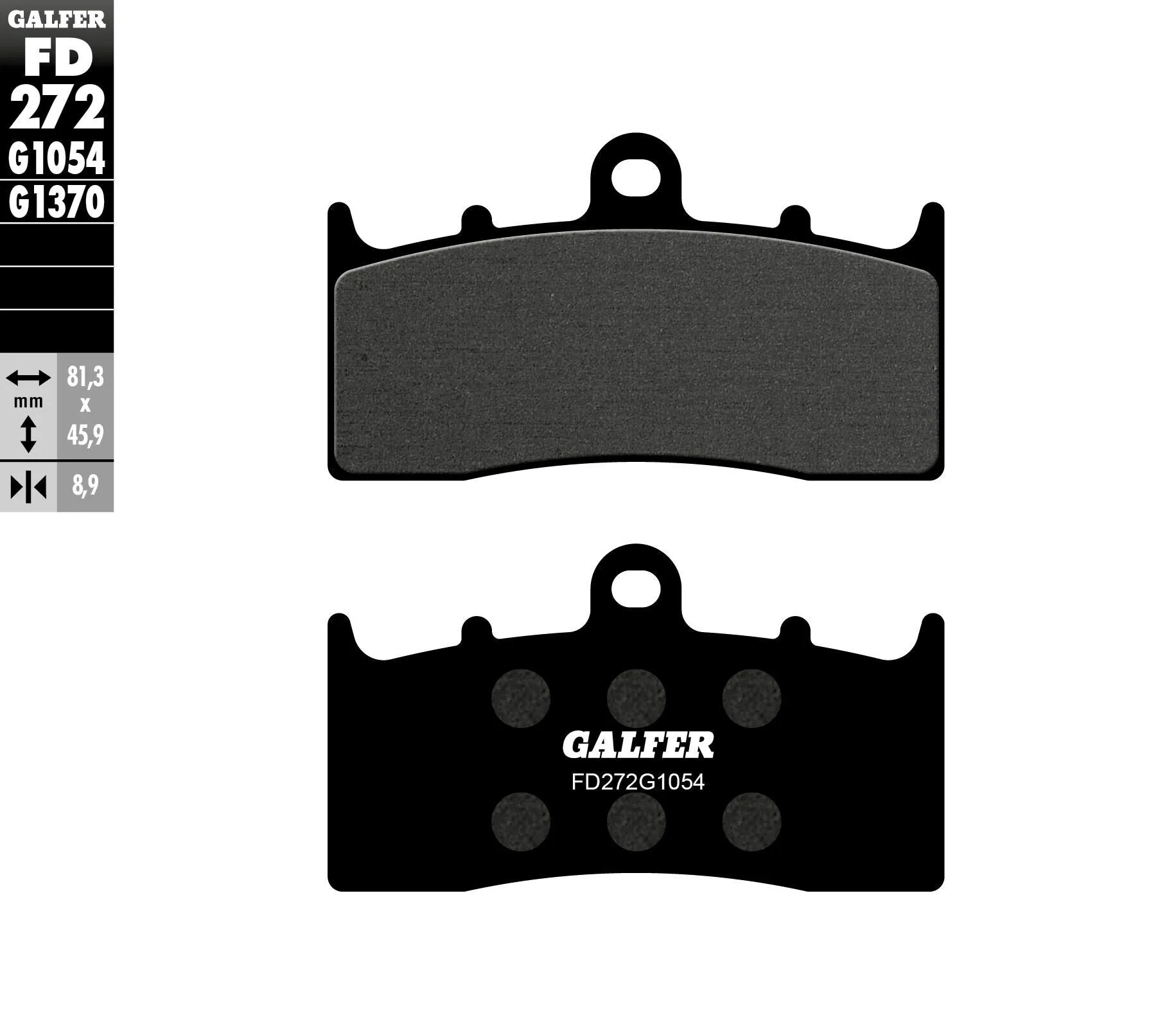 GALFER FD272G1054 Semi-Metallic Brake Pads