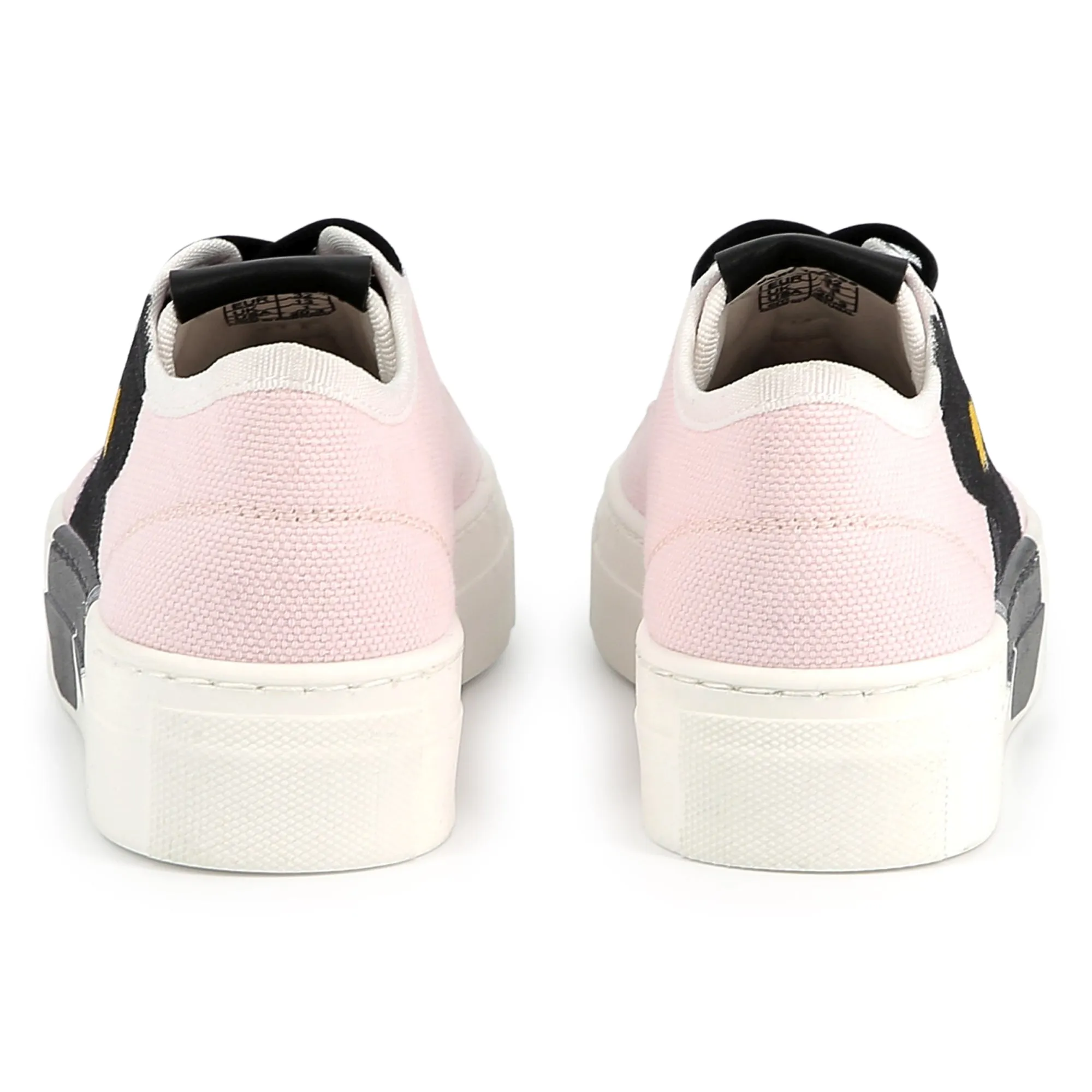 Girls Pink Flower Trainers