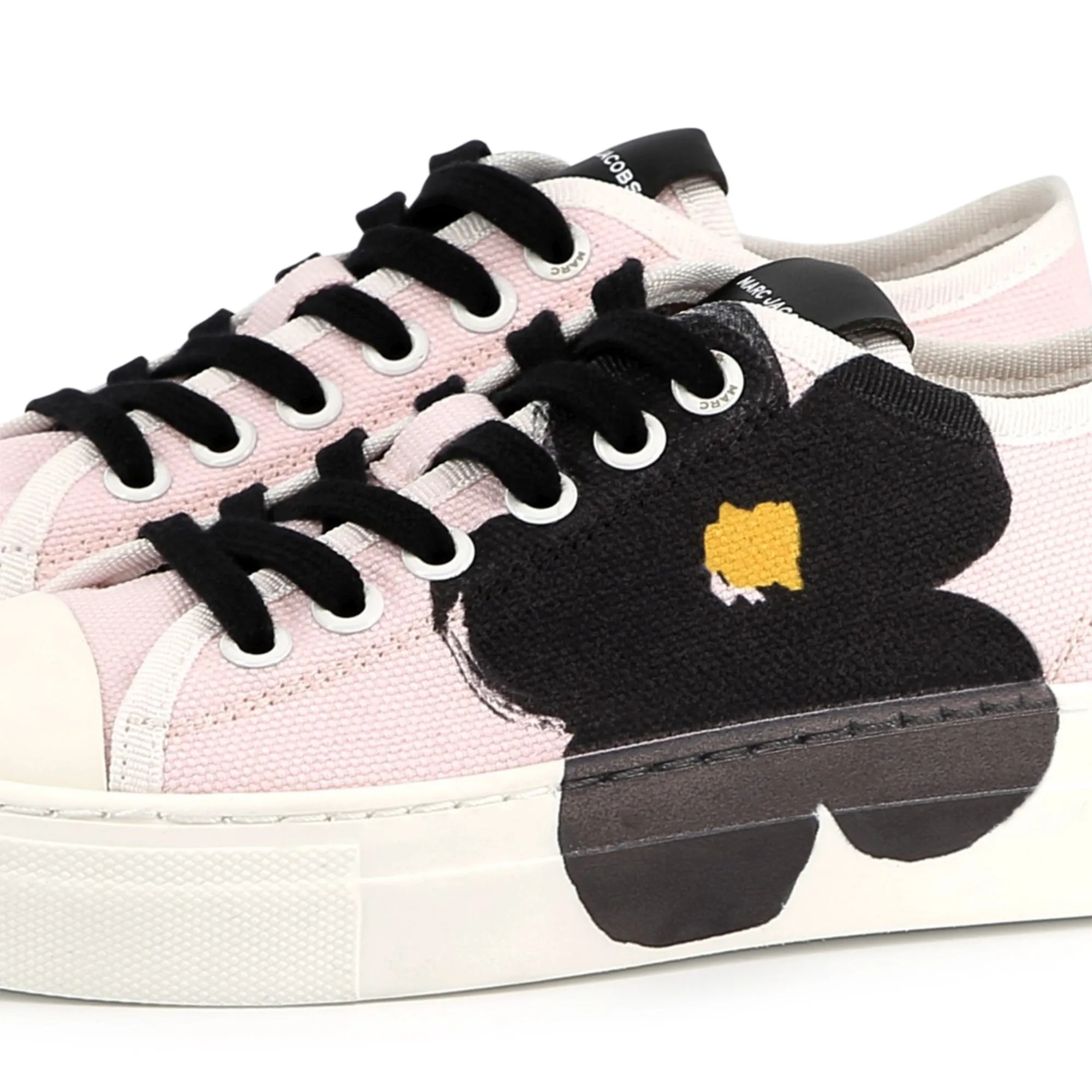 Girls Pink Flower Trainers