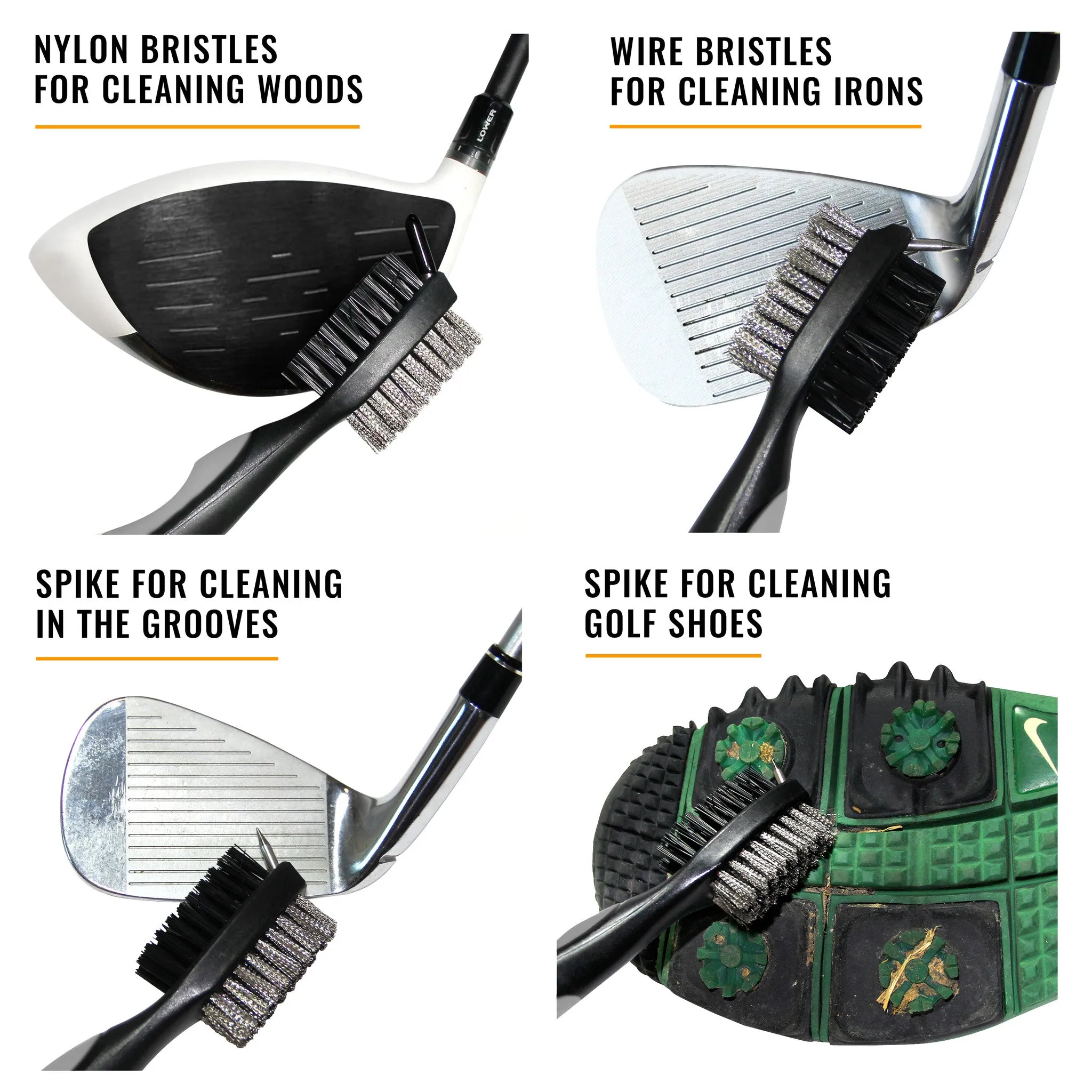 Golf Club Brush Gray
