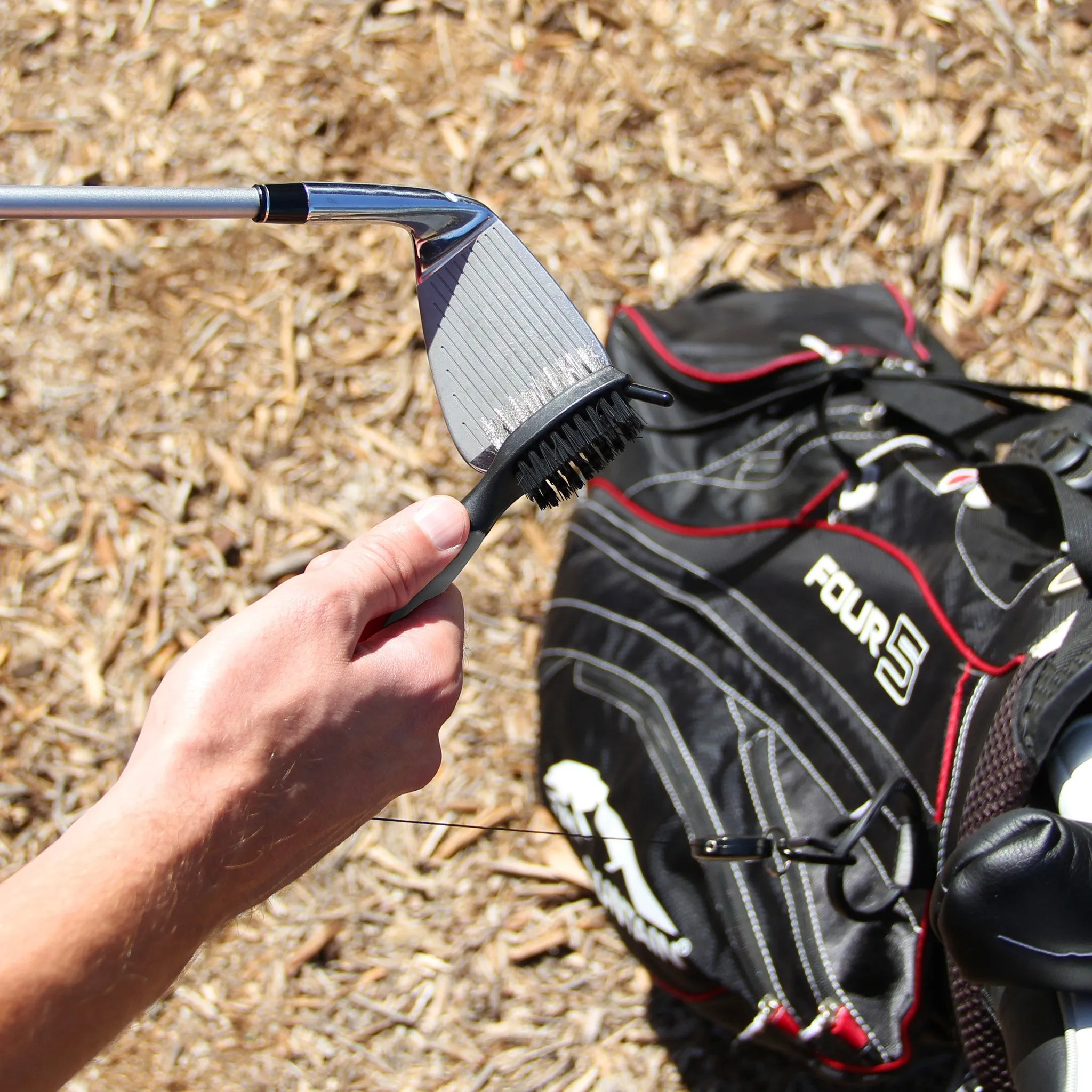 Golf Club Brush Gray