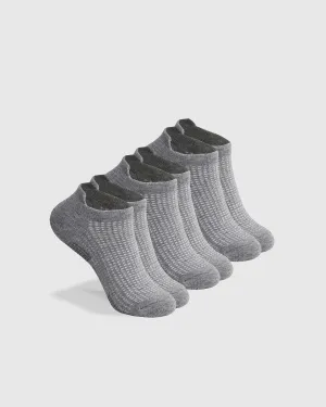 Heather Gray No Show Socks 3-Pack 2.0