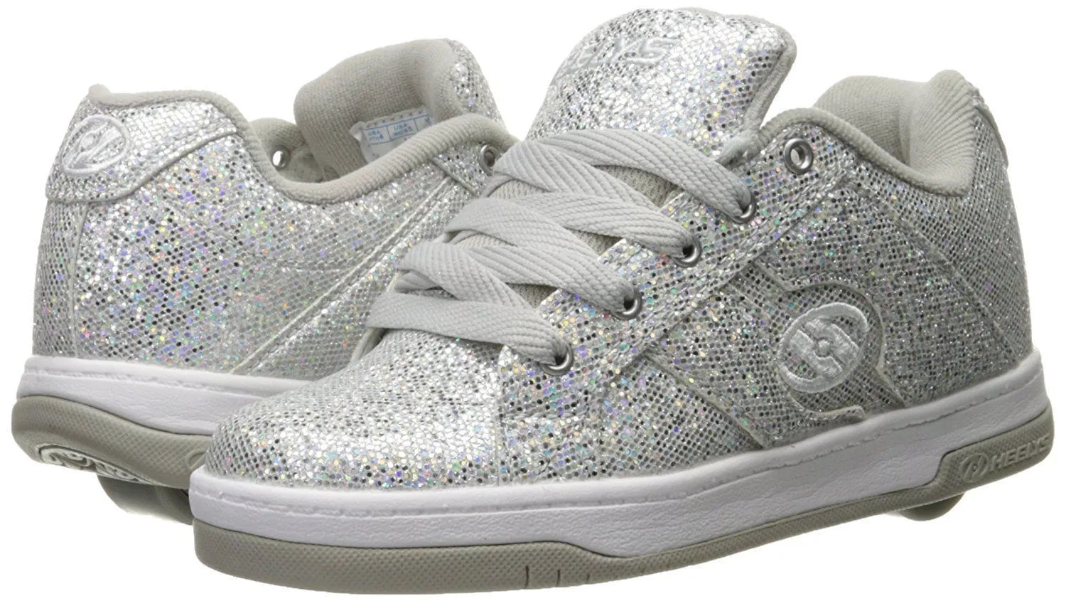 Heelys Girls Split -  Silver Disco Glitter