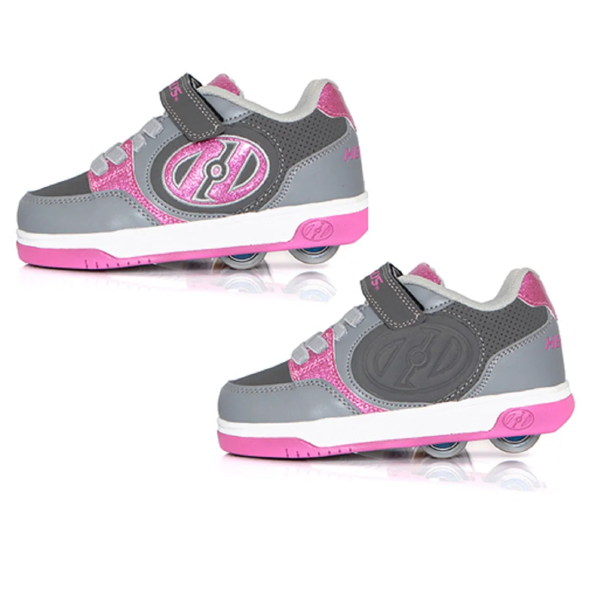 Heelys Plus X2 Grey Charcoal Pink