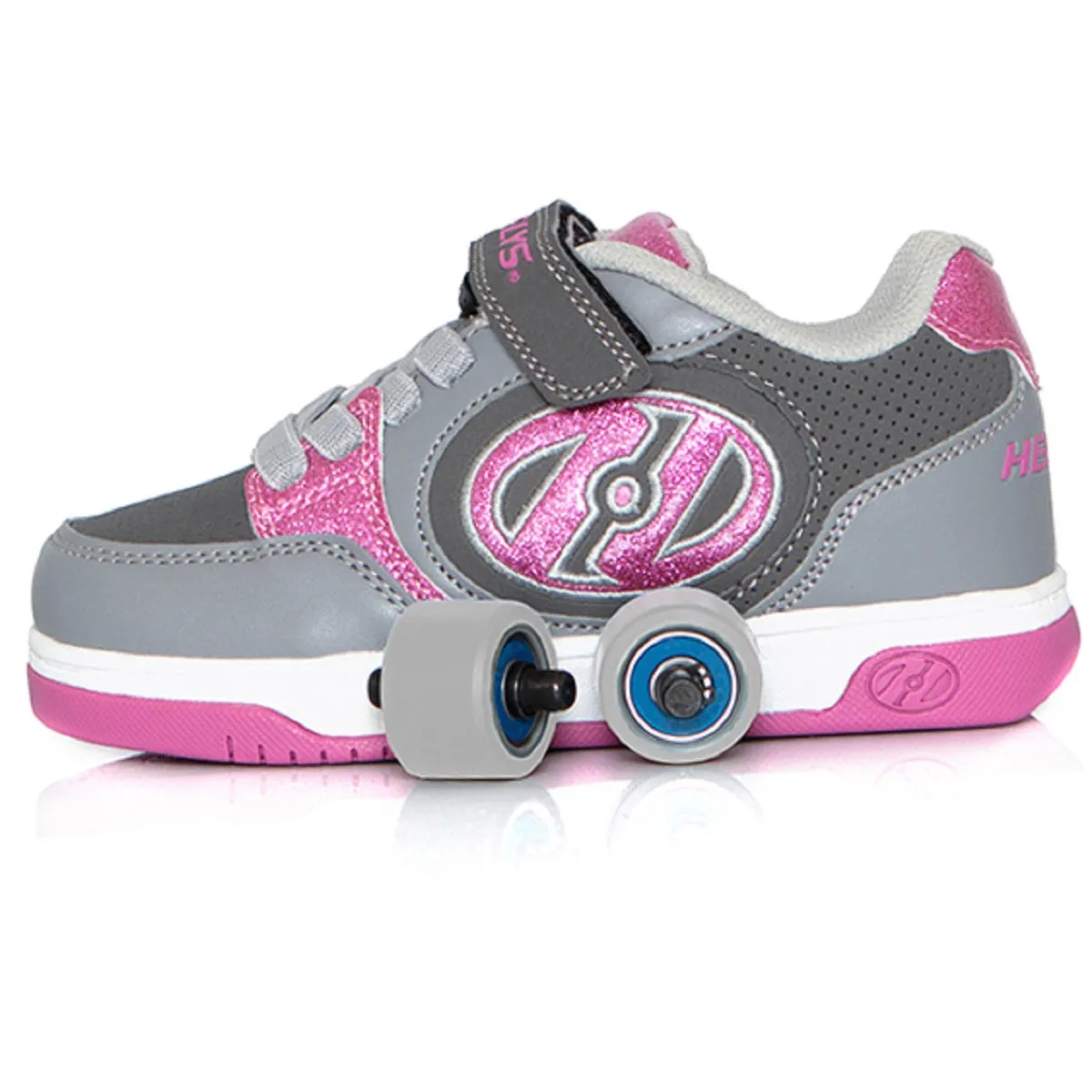Heelys Plus X2 Grey Charcoal Pink