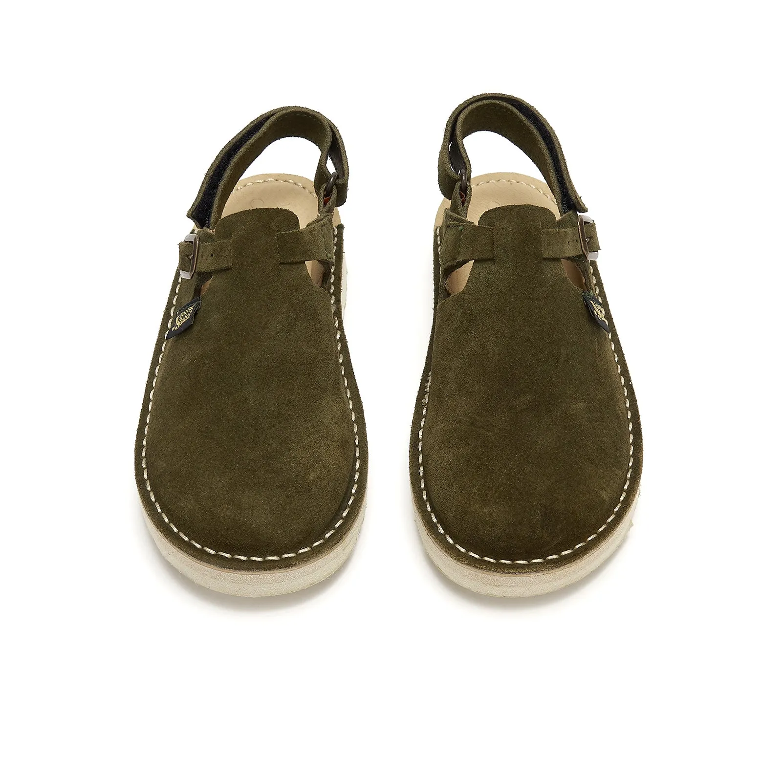 Heidi Kids Clog Olive Suede