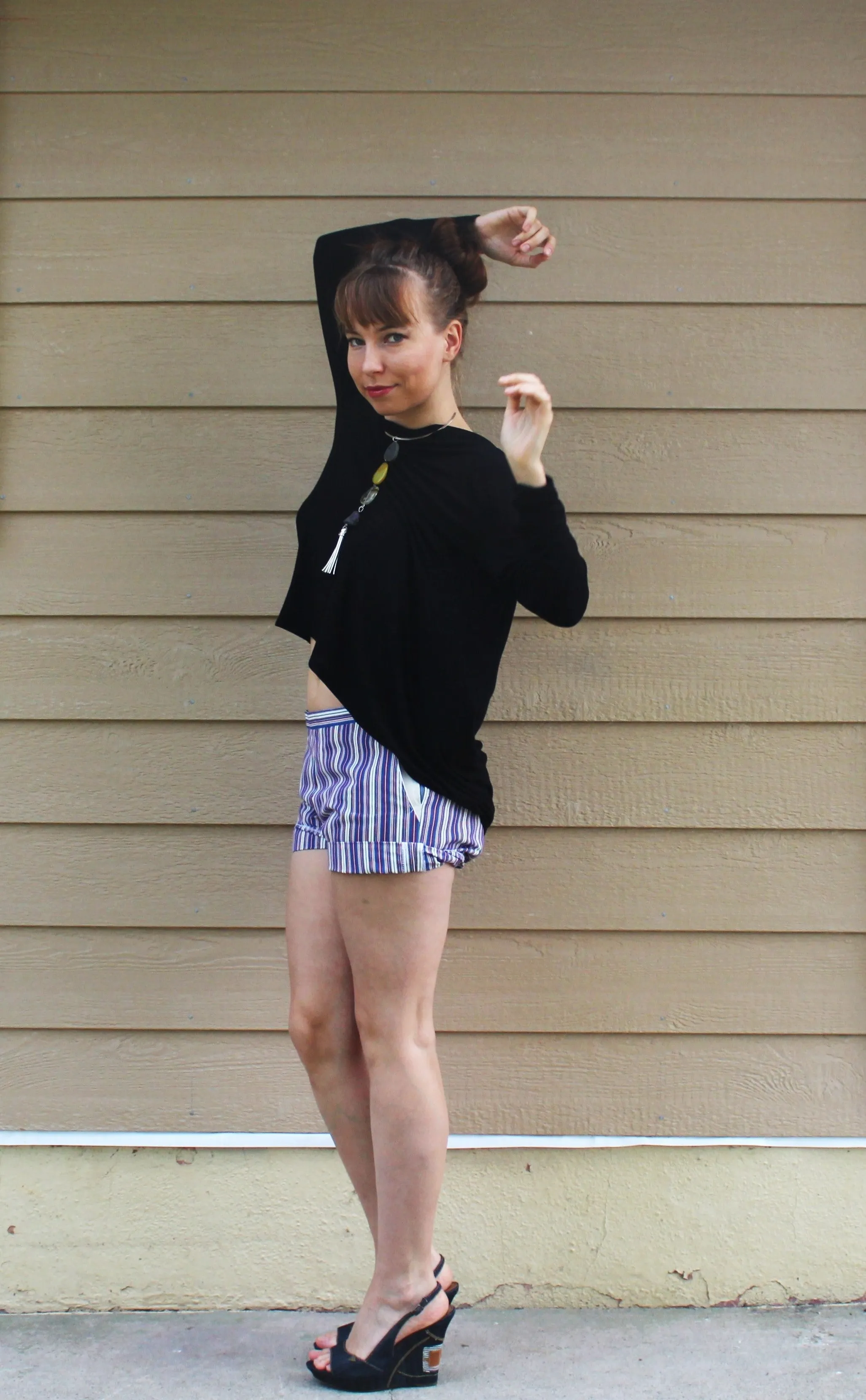 Independent Looking Striped  Shorts