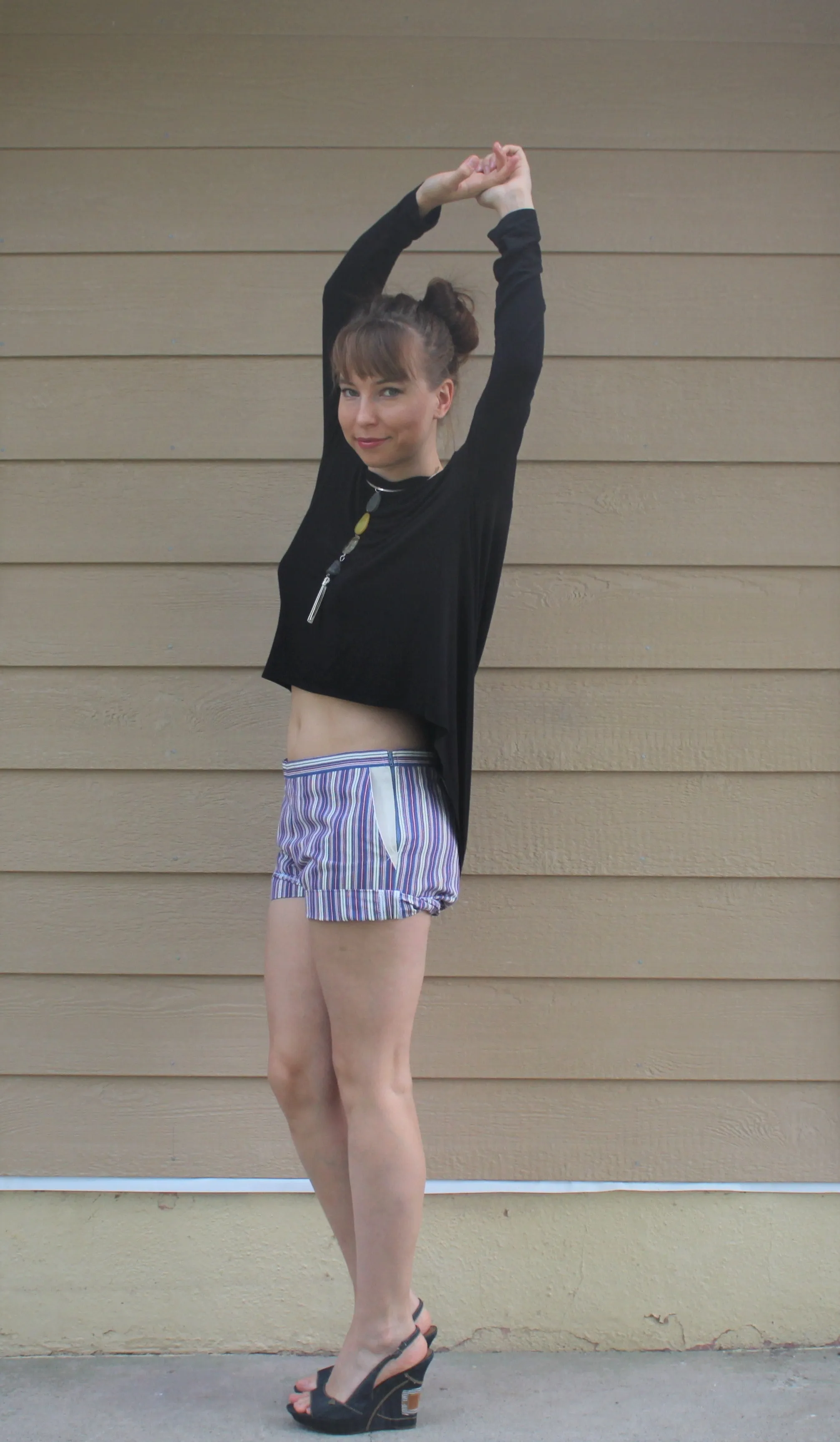 Independent Looking Striped  Shorts